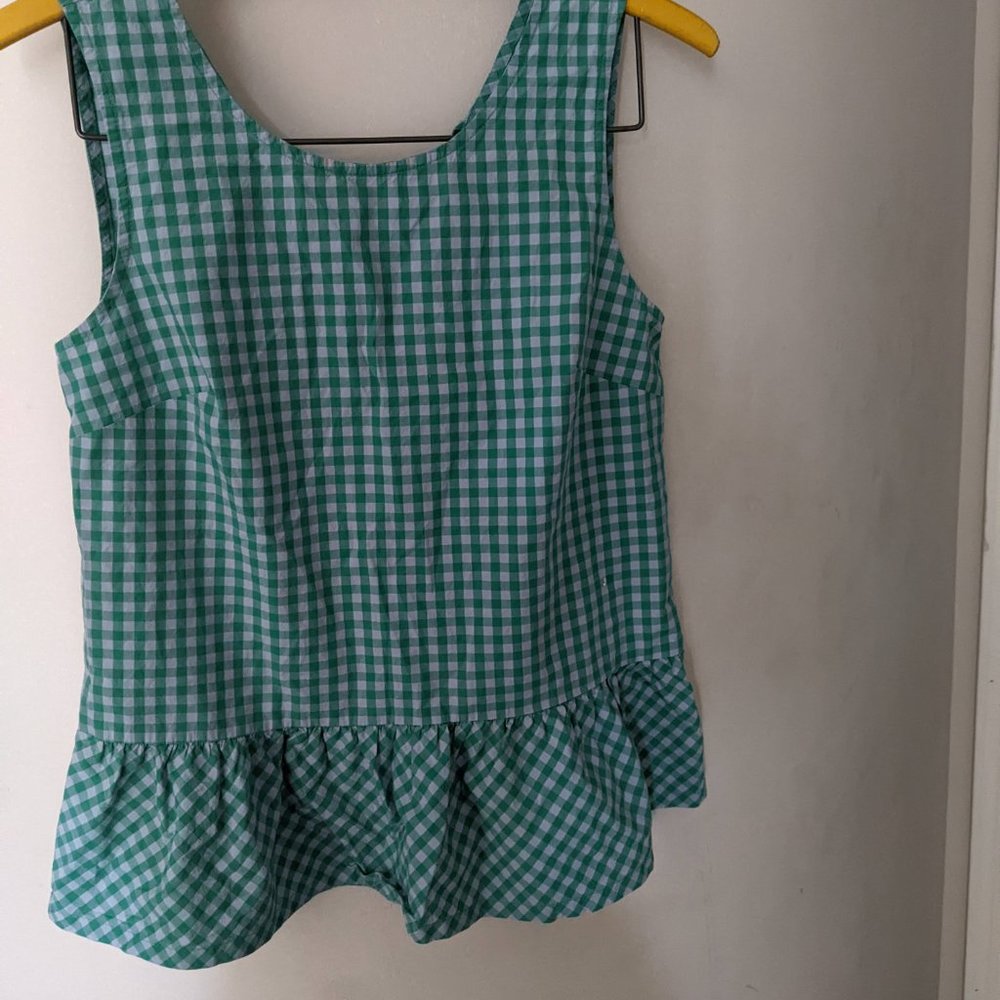 JCrew Gingham Blouse